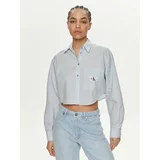 Calvin Klein Jeans Srajca J20J222614 Modra Cropped Fit