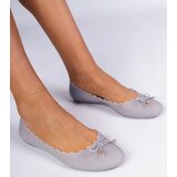 Gemre Gray women's ballerina flats Melissa with a bow rubber Levira | shoptok.hr