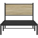 Metalni okvir kreveta bez madraca boja hrasta sonome 100x190 cm | shoptok.hr