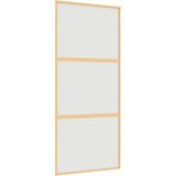  Drsna vrata zlata 90x205 cm mat ESG steklo in aluminij, (20983399) | Shoptok.si