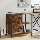 vidaXL Uredski ormar Dimljeni hrast 76 x 41 x 72 cm Konstruirano drvo Cijene