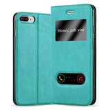 Cadorabo Ohišje, združljivo z Apple iPhone 7 PLUS / 7S PLUS / 8 PLUS v mint turquoise - Zaščitni ovitek z magnetnim zapiranjem, stoječo funkcijo in 2 okencema za gledanje, (20552458) Cene