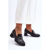 Boto Comfortable Leather Pumps Black Damira | Shoptok.si