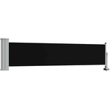 vidaXL Uvlačiva bočna tenda za terasu 60 x 300 cm crna | shoptok.hr