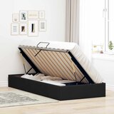  Otomanski krevet s pohranom Crna 90 x 200 cm tkanina | shoptok.hr
