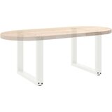  Noge kavne mize v obliki črke U 2 kosa Bela 50x(42-43) cm Jeklo, (21828631) | Shoptok.si