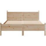 vidaXL Posteljni okvir brez vzmetnice 160x200 cm trdna borovina | Shoptok.si