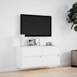  Zidni TV ormarić s LED svjetlima bijeli 100x31x45 cm | Eponuda.com