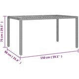  5-dijelni vrtni bistro set od poliratana s jastucima sivi | shoptok.hr
