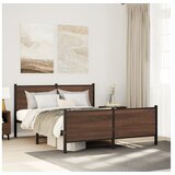 vidaXL okvir kreveta bez madraca smeđa boja hrasta 150x200 cm | shoptok.hr