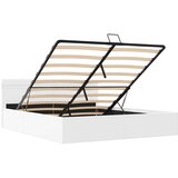  Hidraulični okvir za krevet umjetna koža LED bijeli 160x200 cm | shoptok.hr