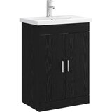 vidaXL Komplet pohištva za kopalnico Črni hrast 61 x 40 x 84,5 cm, (5000245777) | Shoptok.si