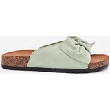 Boto Women's Sandals On Cork Sole With Bow Mint Seressa | shoptok.hr