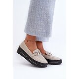 S. BARSKI Women's Leather Platform Moccasins with Decoration S.Barski | Shoptok.si