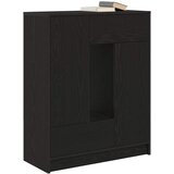  Komoda s ladicama i vratima crni hrast 73x31x90 cm | Eponuda.com