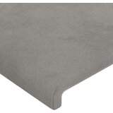  Uzglavlje svjetlosivo 180x5x118/128 cm baršunasto | shoptok.hr