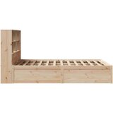 vidaXL Posteljni okvir brez vzmetnice 140x200 cm trdna borovina | Shoptok.si