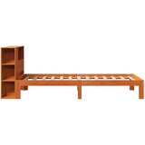 vidaXL Krevet s regalom za knjige bez madraca 100 x 200 cm od borovine | shoptok.hr