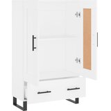  Visoka komoda bijela 69,5 x 31 x 115 cm od konstruiranog drva | shoptok.hr