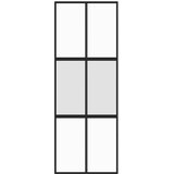  Klizna vrata crna 76x205 cm od kaljenog stakla i aluminija | Eponuda.ba