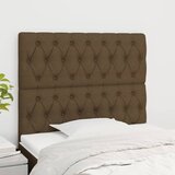 vidaXL Posteljno vzglavje 2 kosa temno rjav 90x7x78/88 cm blago Cene