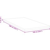  Jastučići za madrace Bijelo 100 x 200 cm | shoptok.hr