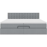 vidaXL Otomanski krevet s madracem svijetlosivi 200x200 cm tkanine | shoptok.hr