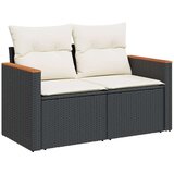 vidaXL 12-dijelni set vrtnih sofa od poliratana s jastucima crni | shoptok.hr