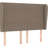  Vzglavje z ušesi taupe 147x23x118/128 cm blago, (20936250) | Shoptok.si