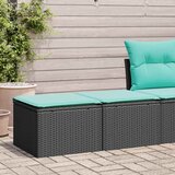 vidaXL 2-dijelni set vrtnih sofa s jastucima crni od poliratana bagrem | shoptok.hr