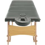 vidaXL Masažni stol s 4 zone i drvenim okvirom antracit 186 x 68 cm | shoptok.hr