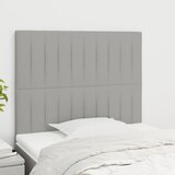  Uzglavlje svijetlosivo 100x5x118/128 cm tkanina | shoptok.hr