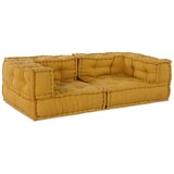  Modularna sofa s 2 sjedišta žuta 140x70x36 tkanina - Žuta Niska kutna sofa | shoptok.hr