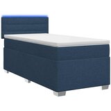  Krevet s box springom, madracem i LED-om Plava 90 x 200 cm | shoptok.hr