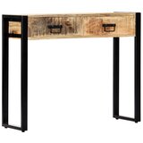 vidaXL Konzolna mizica 90x30x75 cm trden mangov les Cene