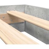  Krevet s policama Betonski sivi 75 x 190 cm Konstruirano drvo | shoptok.hr