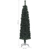  Umjetno tanko božićno drvce sa stalkom 240 cm optička vlakna | shoptok.hr