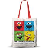 Sesame Street Platnena shopping torba likovi u kvadratima Slike