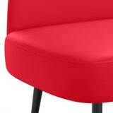  Oblikovana klupa s naslonjačem Crvena 110 x 60 x 76 cm | shoptok.hr