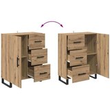  Kuhinjski ormarić 2 pcs Umjetnički hrast Inženjerska drva i staklo | shoptok.hr