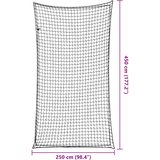  Mreža za prikolicu s elastičnim užetom crna 4,5 x 2,5 m PP | Eponuda.ba