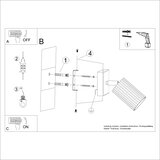 Sollux SL.1578 - zidna spot svetiljka karbon 1xGU10/10W/230V crna | Eponuda.com