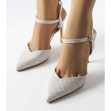 Gemre Silver Shiny Gallia Heels | shoptok.hr