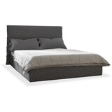 Miuform Sivi tapecirani bračni krevet s podnicom 140x200 cm Sleepy Luna - | shoptok.hr