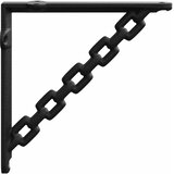  Nosači za zidne police 12 kom. Crna 10.5 x 10.5 x 3 cm Čelik | shoptok.hr