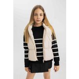 Defacto girls water repellent hooded puffer vest Cene