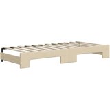  Dnevni krevet na razvlačenje s ladicama krem 90x200 cm tkanina | shoptok.hr