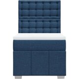  Krevet s oprugama i madracem plavi 90 x 200 cm od tkanine | shoptok.hr
