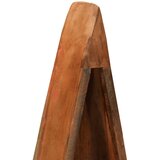 Ormarić u obliku čamca 39 x 27 x 127 cm masivno obnovljeno drvo | shoptok.hr