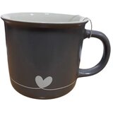 CUTE&COOL HOME keramička šolja tamnosiva srce390ml Cijene